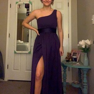 Deep Purple Bridesmaid/Prom Dress